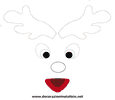 Schema decorazione renna di Natale